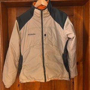 Columbia Tan and Black Insulated and interchangeable Jacket